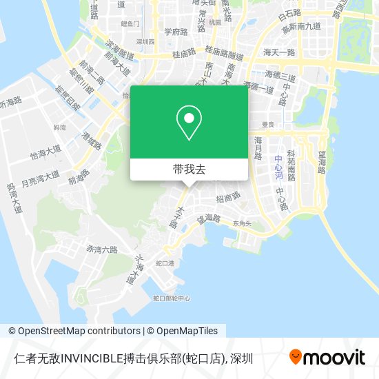 仁者无敌INVINCIBLE搏击俱乐部(蛇口店)地图