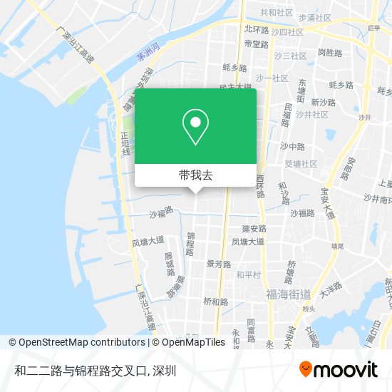 和二二路与锦程路交叉口地图