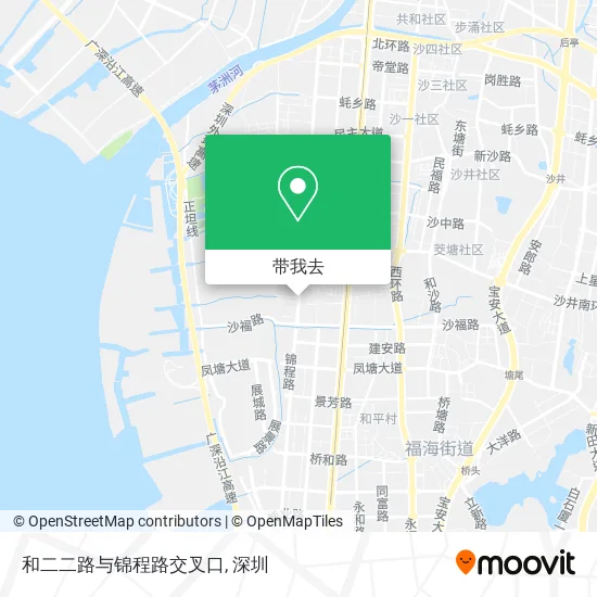 和二二路与锦程路交叉口地图