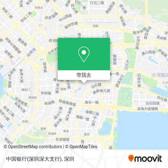 中国银行(深圳深大支行)地图