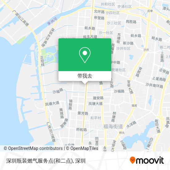 深圳瓶装燃气服务点(和二点)地图