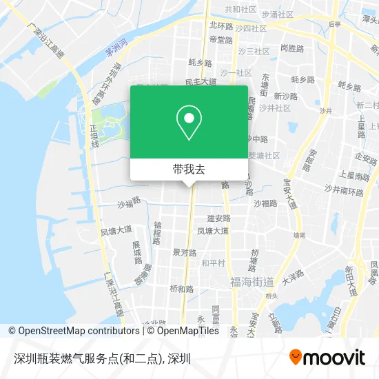 深圳瓶装燃气服务点(和二点)地图