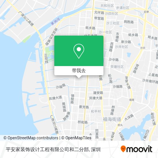 平安家装饰设计工程有限公司和二分部地图