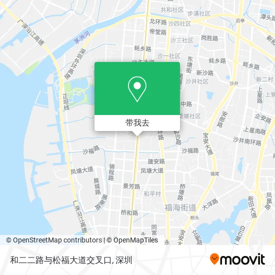 和二二路与松福大道交叉口地图