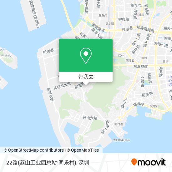 22路(荔山工业园总站-同乐村)地图