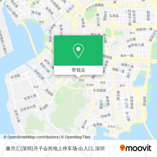馨月汇(深圳)月子会所地上停车场-出入口地图