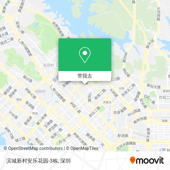 滨城新村安乐花园-3栋地图