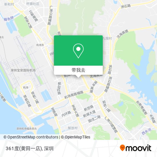 361度(黄田一店)地图