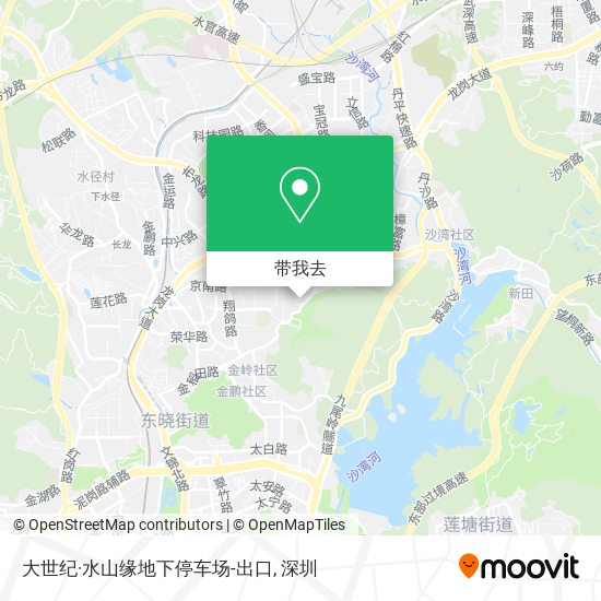 大世纪·水山缘地下停车场-出口地图