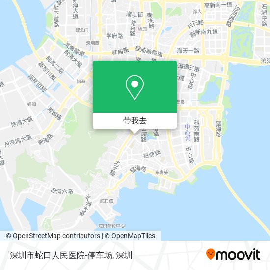 深圳市蛇口人民医院-停车场地图