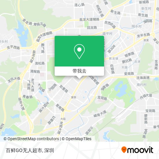 百鲜GO无人超市地图