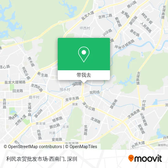 利民农贸批发市场-西南门地图