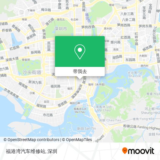 福港湾汽车维修站地图