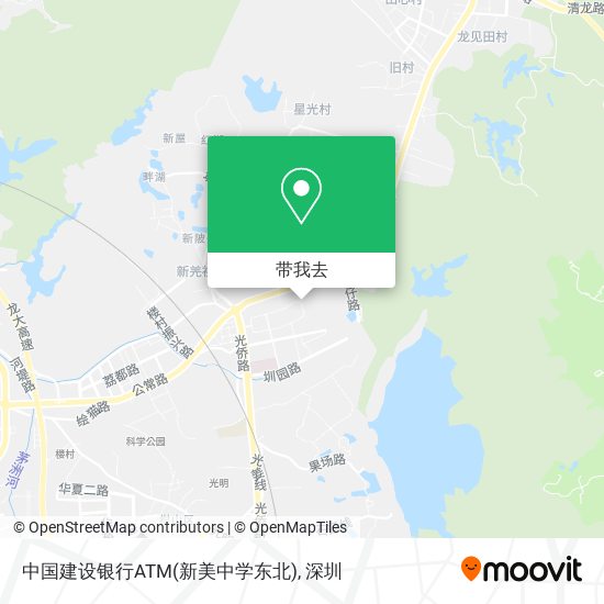 中国建设银行ATM(新美中学东北)地图