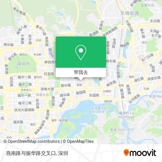 燕南路与振华路交叉口地图