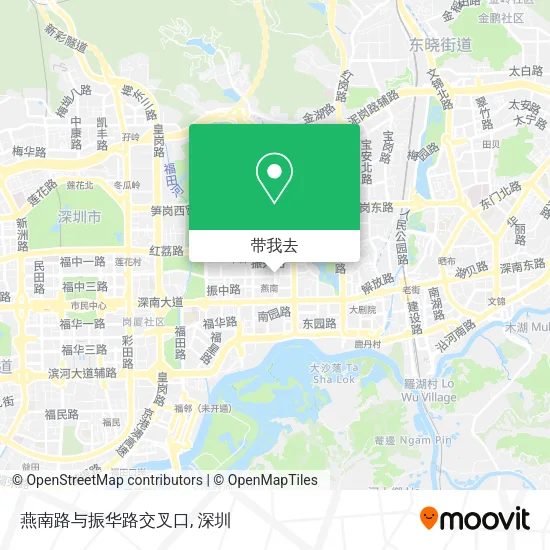 燕南路与振华路交叉口地图