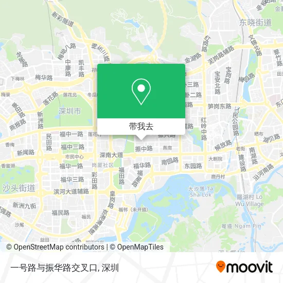 一号路与振华路交叉口地图