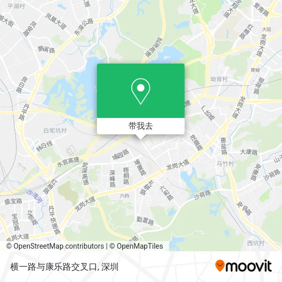 横一路与康乐路交叉口地图