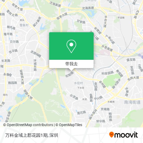 万科金域上郡花园1期地图