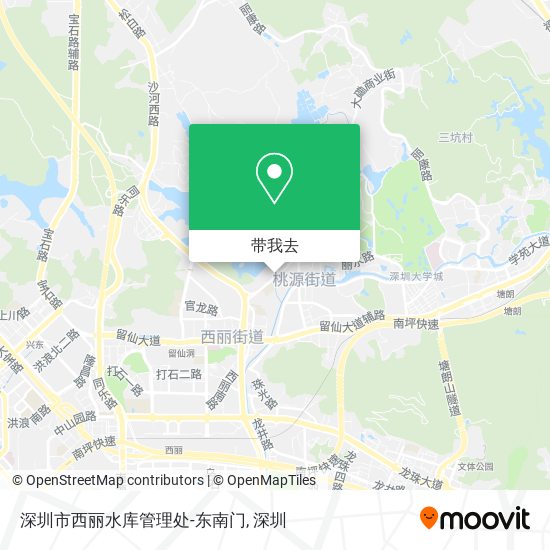 深圳市西丽水库管理处-东南门地图