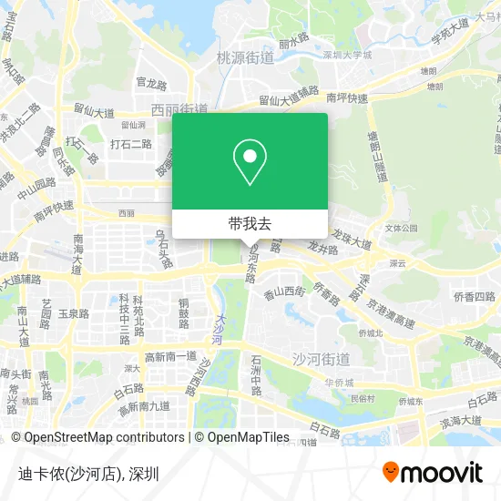 迪卡侬(沙河店)地图