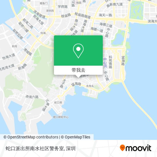 蛇口派出所南水社区警务室地图