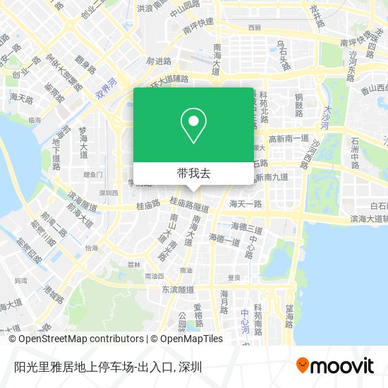 阳光里雅居地上停车场-出入口地图