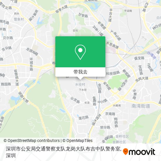 深圳市公安局交通警察支队龙岗大队布吉中队警务室地图