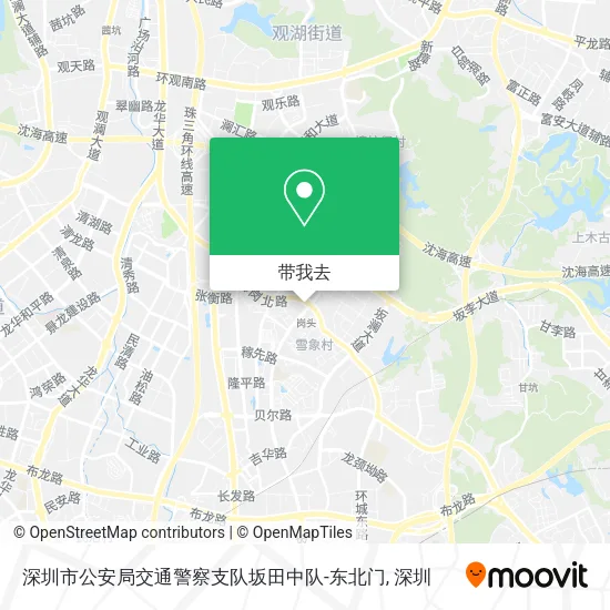 深圳市公安局交通警察支队坂田中队-东北门地图