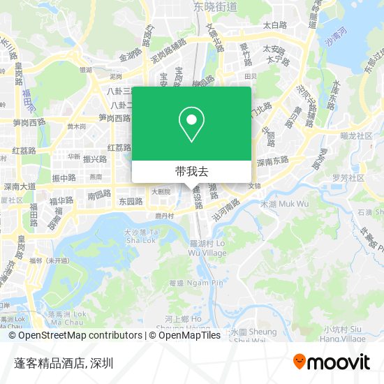 蓬客精品酒店地图