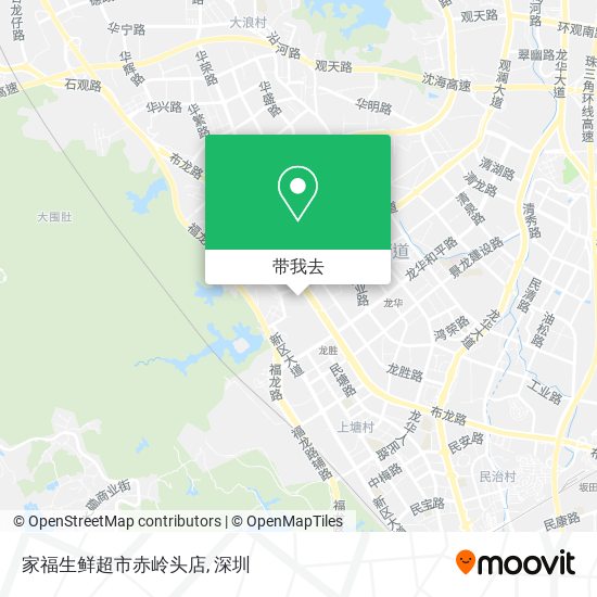 家福生鲜超市赤岭头店地图