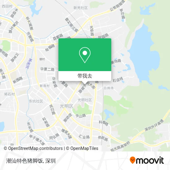 潮汕特色猪脚饭地图