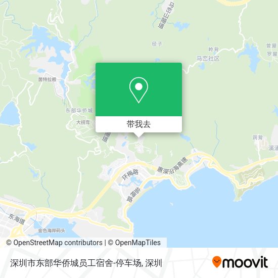 深圳市东部华侨城员工宿舍-停车场地图
