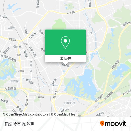 鹅公岭市场地图