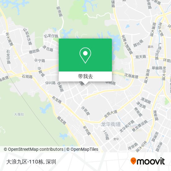 大浪九区-110栋地图