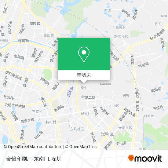 金怡印刷厂-东南门地图