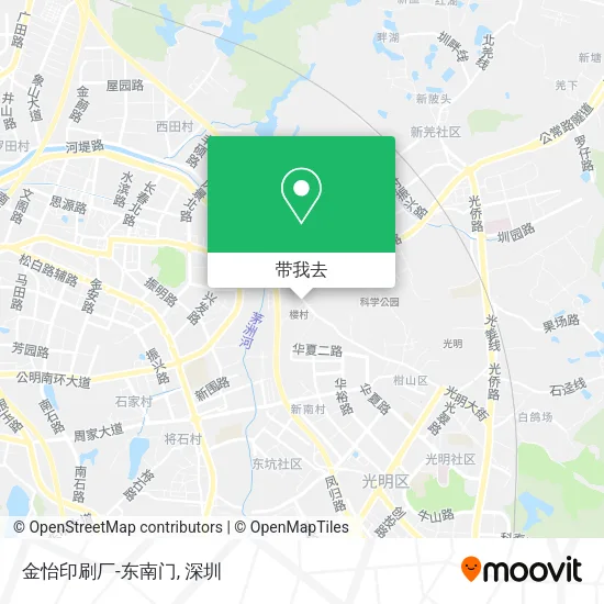 金怡印刷厂-东南门地图