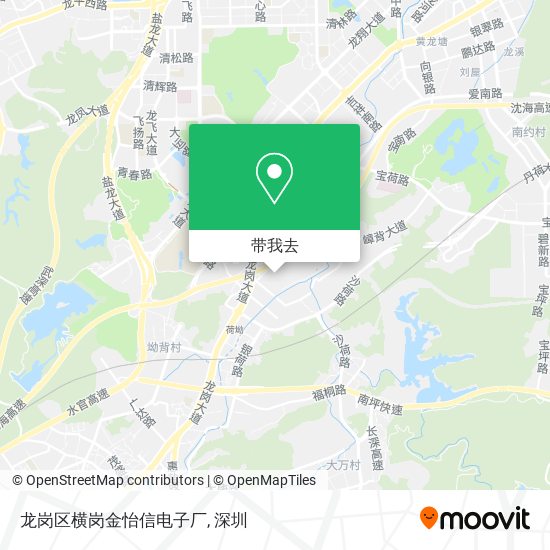 龙岗区横岗金怡信电子厂地图