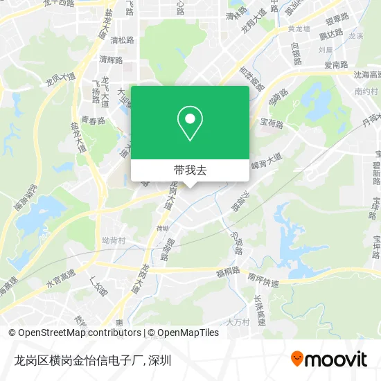 龙岗区横岗金怡信电子厂地图