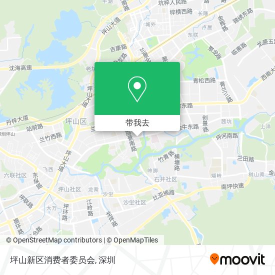 坪山新区消费者委员会地图