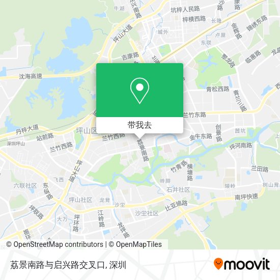 荔景南路与启兴路交叉口地图