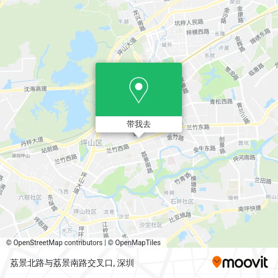 荔景北路与荔景南路交叉口地图