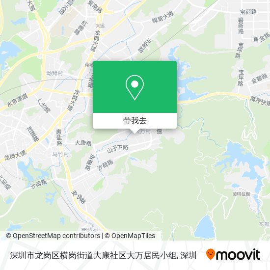 深圳市龙岗区横岗街道大康社区大万居民小组地图