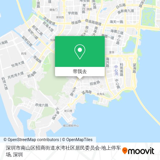 深圳市南山区招商街道水湾社区居民委员会-地上停车场地图