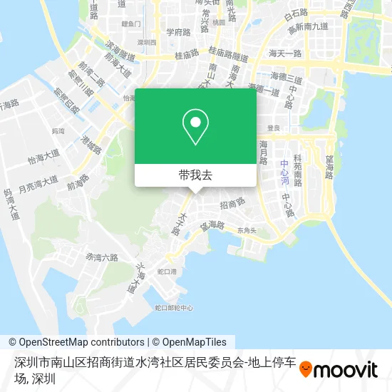 深圳市南山区招商街道水湾社区居民委员会-地上停车场地图