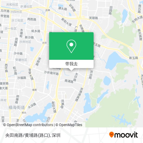央田南路/黄埔路(路口)地图
