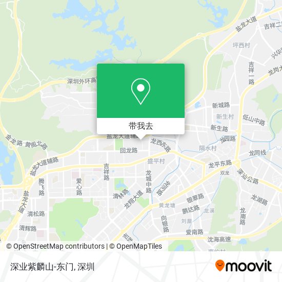 深业紫麟山-东门地图