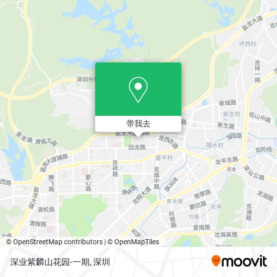 深业紫麟山花园-一期地图