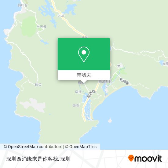 深圳西涌缘来是你客栈地图