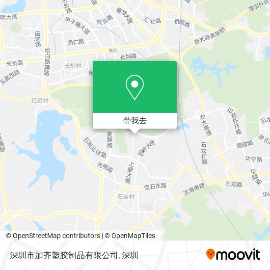 深圳市加齐塑胶制品有限公司地图